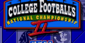 College Football's National Championship 2 Genesis Screenshot