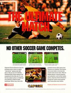 Capcom's Soccer Shootout Poster