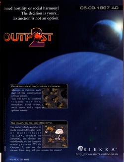 Outpost 2: Divided Destiny Poster