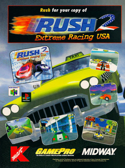 Rush 2: Extreme Racing USA Poster
