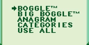 Boggle Plus Gameboy Screenshot