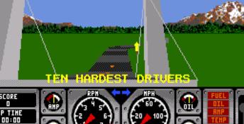 Hard Drivin' Genesis Screenshot