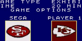 NFL 95 GameGear Screenshot