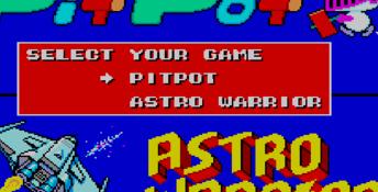 Astro Warrior & Pit Pot Sega Master System Screenshot