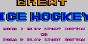 Great Ice Hockey Sega Master System Screenshot