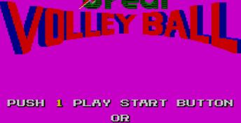 Great Volleyball Sega Master System Screenshot