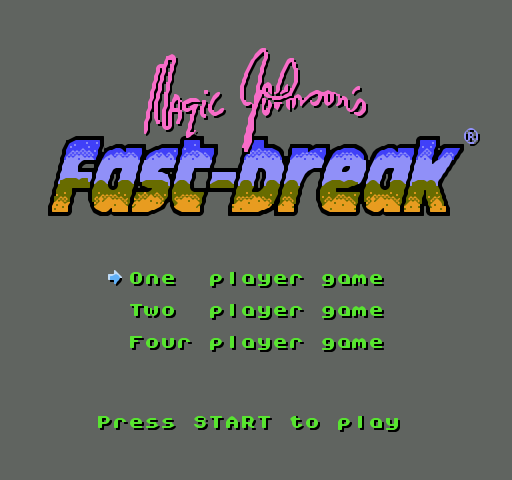 Magic Johnson's Fast Break Screenshot