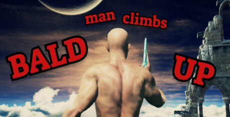 Bald Man Climbs Up