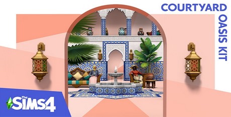 The Sims 4 Courtyard Oasis Kit