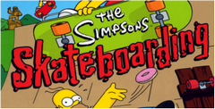 Simpsons Skateboarding