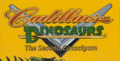 cadillacs and dinosaurs arcade logo