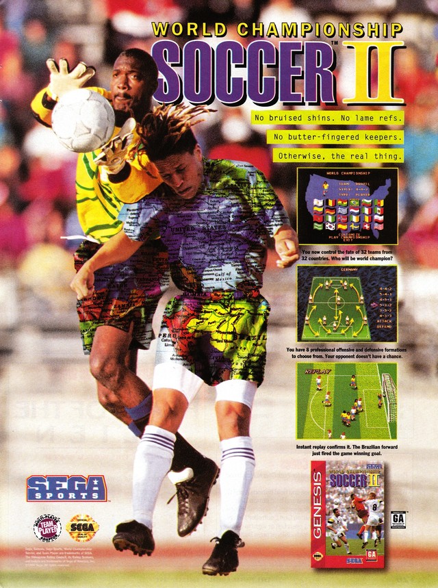 World Championship Soccer II 2 - Sega Genesis Mega Drive - Editorial use  only Stock Photo - Alamy