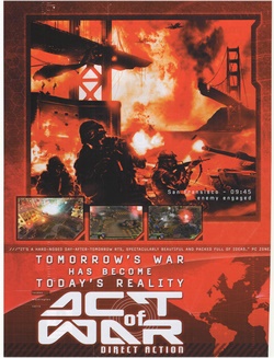Act of War: Direct Action Poster