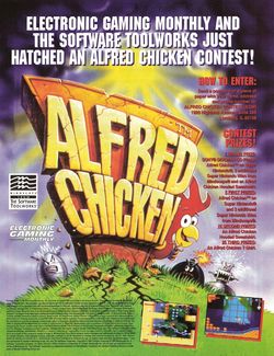 Alfred Chicken Poster