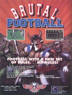 Brutal Sports Football Poster