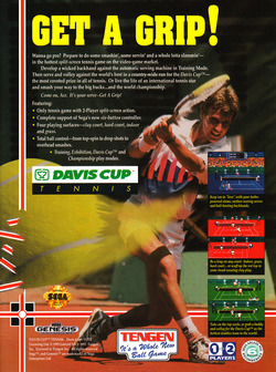 Davis Cup World Tour Tennis Poster