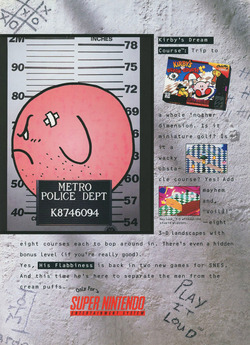 Kirby's Dream Course Poster
