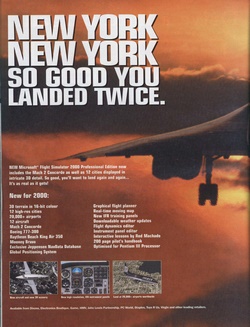 Microsoft Flight Simulator 2000 Poster