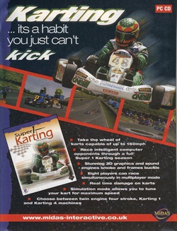 Super 1 Karting Simulation Poster