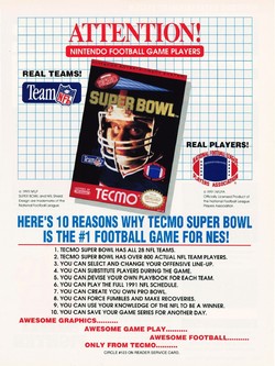 Tecmo Super Bowl Poster
