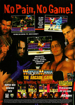 WWF Wrestlemania Arcade Poster