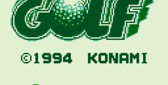 Konami Golf Gameboy Screenshot