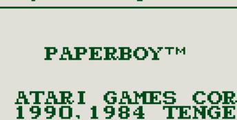 Paperboy Gameboy Screenshot