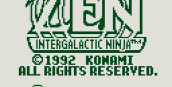 Zen: Intergalactic Ninja Gameboy Screenshot