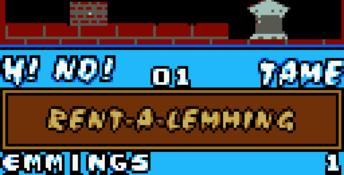 Lemmings & Oh No! More Lemmings GBC Screenshot