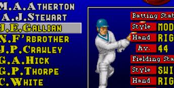 Brian Lara Cricket Genesis Screenshot