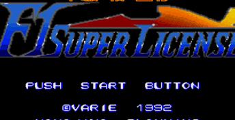 F1 Super License - Nakajima Satoru Genesis Screenshot