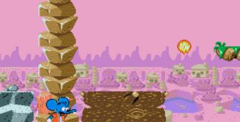 The Simpsons - The Itchy and Scratchy Game Genesis Screenshot