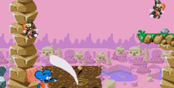 The Simpsons - The Itchy and Scratchy Game Genesis Screenshot