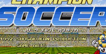 J. League Champion Soccer Genesis Screenshot