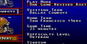 NFL Prime Time Genesis Screenshot