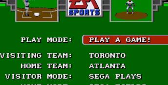 Tony La Russa Baseball Genesis Screenshot