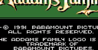 The Addams Family GameGear Screenshot