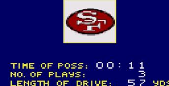 NFL 95 GameGear Screenshot