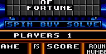 Wheel Of Fortune GameGear Screenshot