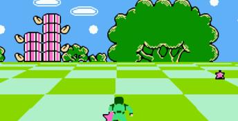 The 3D Battles of WorldRunner NES Screenshot