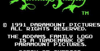 The Addams Family NES Screenshot