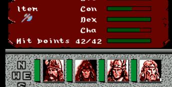 Advanced Dungeons and Dragons: Heroes of the Lance NES Screenshot