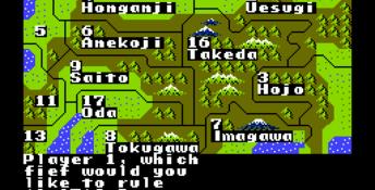 Nobunaga's Ambition NES Screenshot