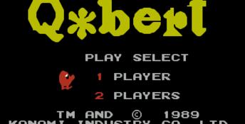 Q*Bert NES Screenshot