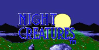 Night Creatures PC Engine Screenshot