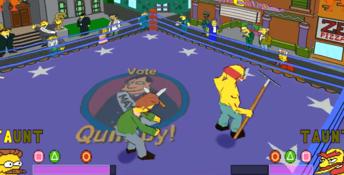 The Simpsons Wrestling Playstation Screenshot