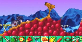 Worms Playstation Screenshot