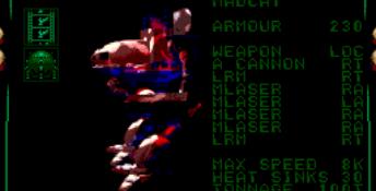 Battletech: Gray Death Legion Sega CD Screenshot