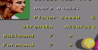 Andre Agassi Tennis Sega Master System Screenshot