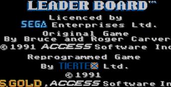 World Class Leaderboard Sega Master System Screenshot